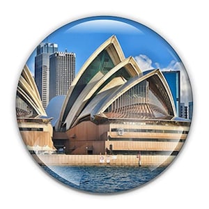 Sydney Opera House Crystal Paperweight: 3-Inch Dome, Gift Box