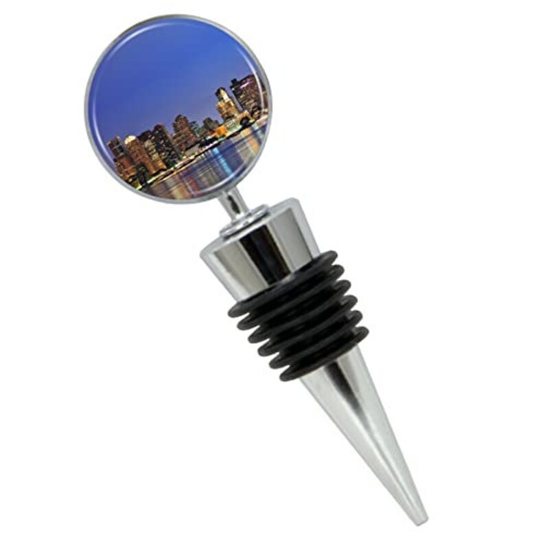 CitySouvenirs Boston Skyline Wine Bottle Stopper - Thumbnail 2
