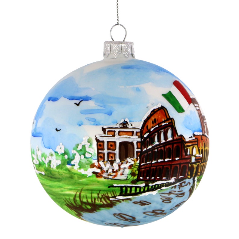 Handmade Glass Italy Ornament Italian Landmarks Coliseum Etsy