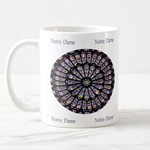 Rose Window Notre Dame Paris Mug, 11oz