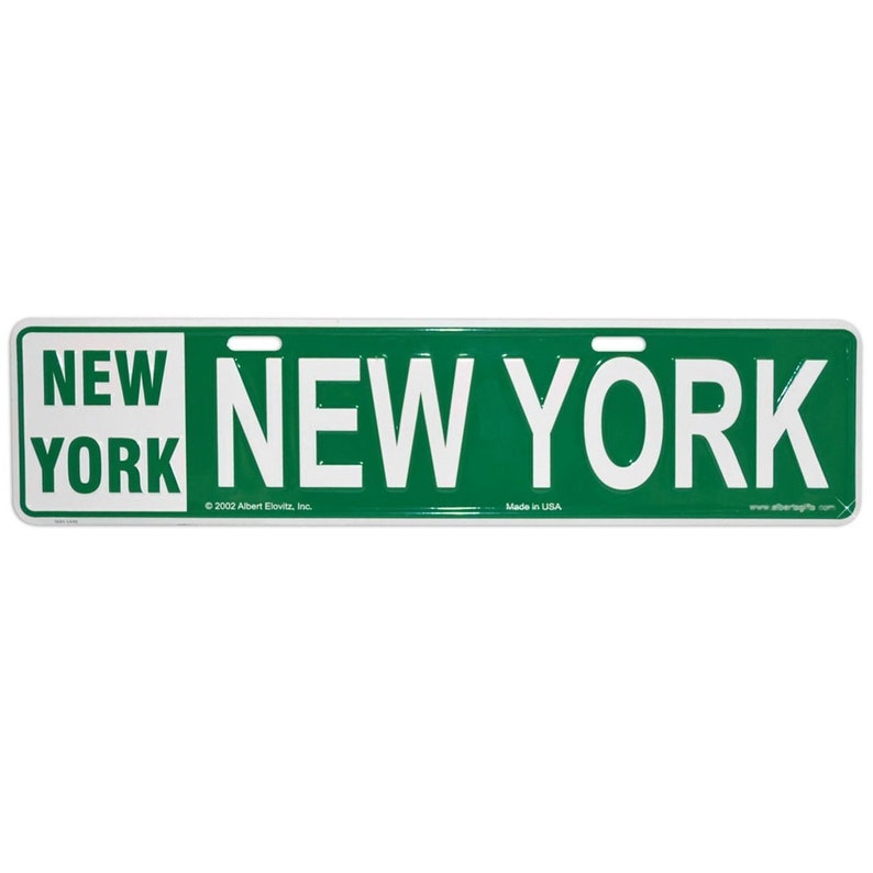 New York Street Sign 4 X 16 Inches NYC Street Sign Replica Etsy
