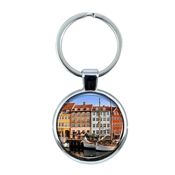 Key Ring Denmark Copenhagen Keychain - Etsy