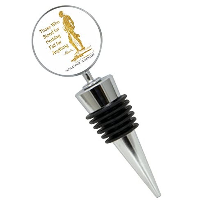 CitySouvenirs Broadway Hamilton Wine Bottle Stopper - Thumbnail 2