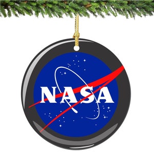 City-Souvenirs Adorno navideño de la NASA, Adorno navideño de porcelana de 2,75 pulgadas