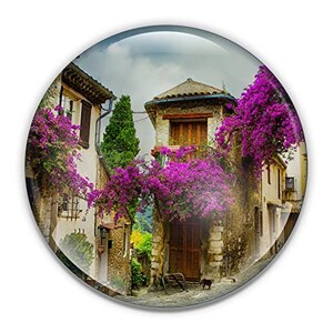 Florence Ponte Vecchio Paperweight in Gift Box, 3 Inch Crystal Dome, Perfect for House Warming Gift