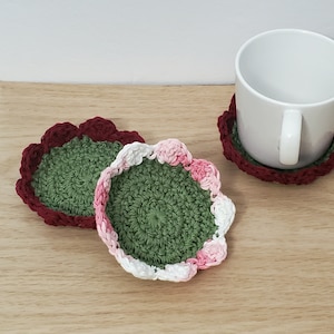 CROCHET PATTERN Blooming Coasters / Crochet Coaster / PDF Pattern / Flower Coaster / Beginner Crochet Pattern