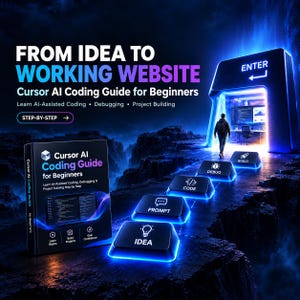 Cursor Coding Guide for Beginners, AI-Assisted Web Development & Debugging Ebook