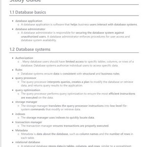 WGU D426 Data Management Study Guide | Database Terms & Definitions (2026/2027 Exam Prep)