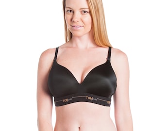 Bralette noire 40A, soutien-gorge sans fil confortable, s’adapte aux tailles difficiles à trouver, soutien-gorge de yoga, soutien-gorge de sport, soutien-gorge de sommeil, bralette réglable, bralette convertible