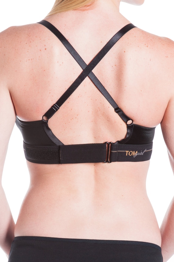 Anemone Women's Seamless V-neck Padded Bra w/ Adjustable Straps