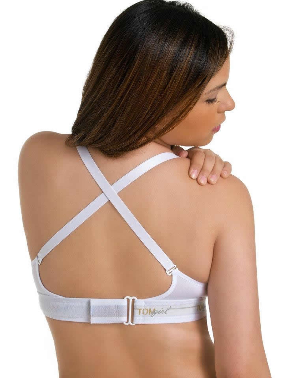 Buy 28D White Bralette With Hook and Loop Closure, Yoga Bra, Adjustable  Bralette Provides Comfort and Support, Convertible Bralette,crossback  Online in India 