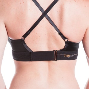 36C Black Bralette, Black Sports Bra, Black Yoga Bra,Supportive Sleep Bra,Wireless Bra with Hook and Loop Back Closure,Bra for Small Breasts