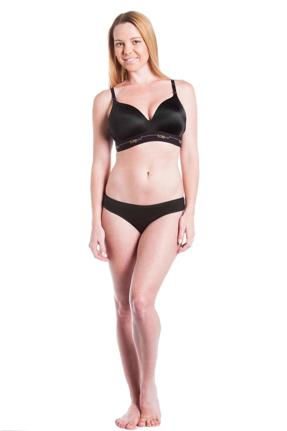 28D Black Bralette, Comfortable and Supportive Sleep Bra