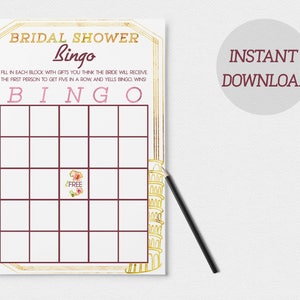 Bingo de despedida de soltera de Italia para bebé // Descarga instantánea
