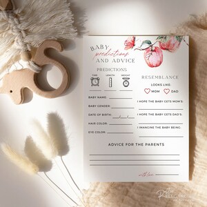 Prédictions et conseils pour une baby shower | de conseil de baby shower pomme | Téléchargement instantané de la pomme de l'oeil [ID : 18285990] #A1