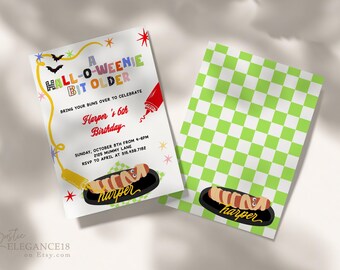 A Weenie Bit Older Halloween Invite Template • Weenie Bit Older, Any Age (INSTANT DOWNLOAD) AHB04