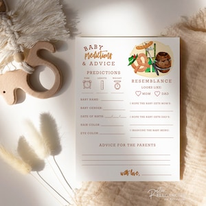 Prédictions et conseils pour une baby shower | de conseils pour une baby shower pour l'Oktoberfest | Téléchargement instantané de l'Oktoberfest
