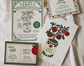 Tomato Baby Shower Invitation Template: Gender Neutral Farmhouse Design (Digital Download) TBS1