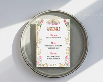 Bord met roze pioenbloemen • Maak je eigen Italiaanse frisdrank • Bewerkbaar bord • Afstuderen, bruiloft, zomer, Italiaans crème frisdrankbord
