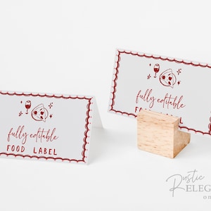 Modello stampabile e modificabile per pizza e vino • Invito al baby shower invernale • DOWNLOAD IMMEDIATO • Biglietto da visita con cibo