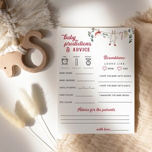 Prédictions et conseils pour une baby shower | de conseil de baby shower pomme | Téléchargement instantané de la pomme de l'oeil [ID : 18285990] #A1