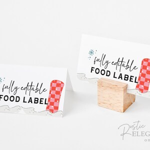 Modèle imprimable et modifiable de silhouette de snowboard Bébé à bord, carte buffet • Invitation baby shower d'hiver • TÉLÉCHARGEMENT IMMÉDIAT • Carte de table alimentaire