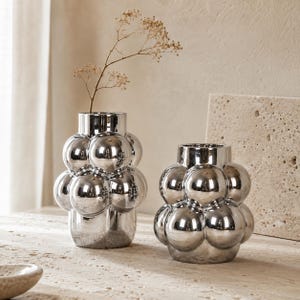 Chrome Bud Vases