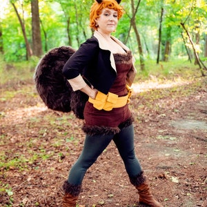 Squirrel Girl Cosplay Set Tail, Utility Belt, Headband With Ears, Acorn