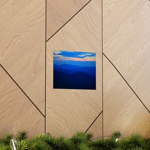 Catskill Mountains Dusk Print, Layered Ridgelines, Sunset Photography Wall Art image 5