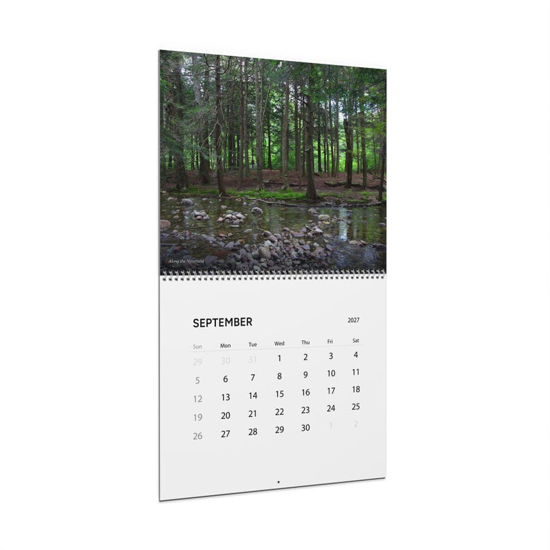 2027 Catskills Wall Calendar, High Peaks Photography, Nature Scenes, Hiking Gift, New York Art image 2