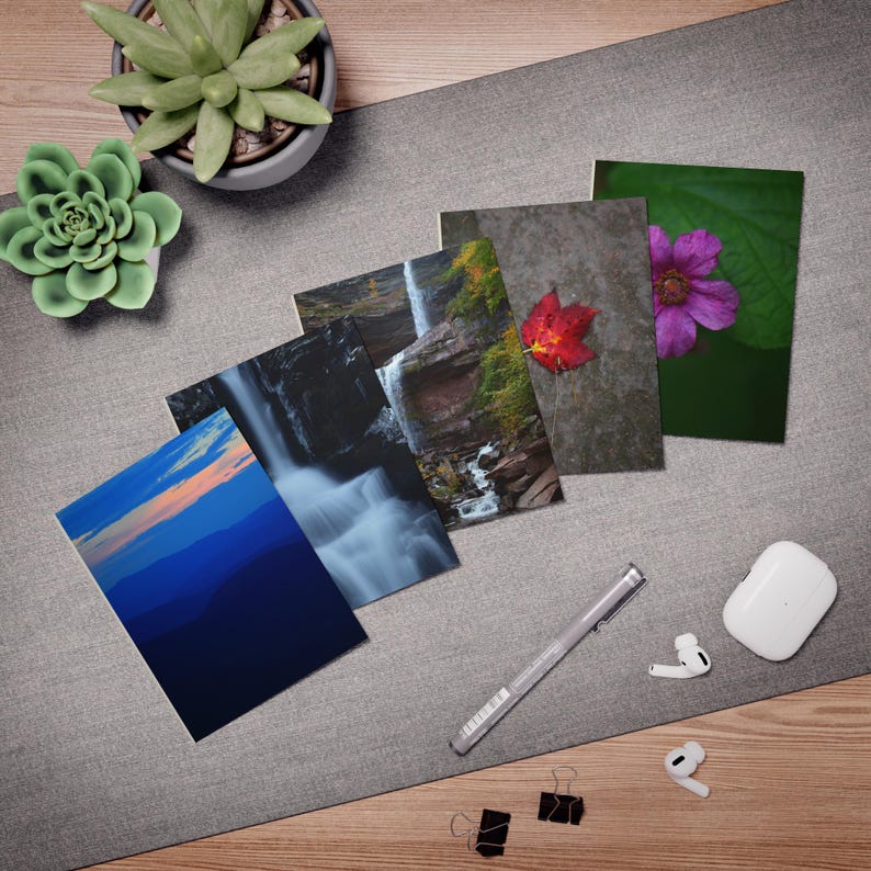 Catskill Mountains Photography Greeting Cards, Nature Stationery Set (5 Cards) image 4