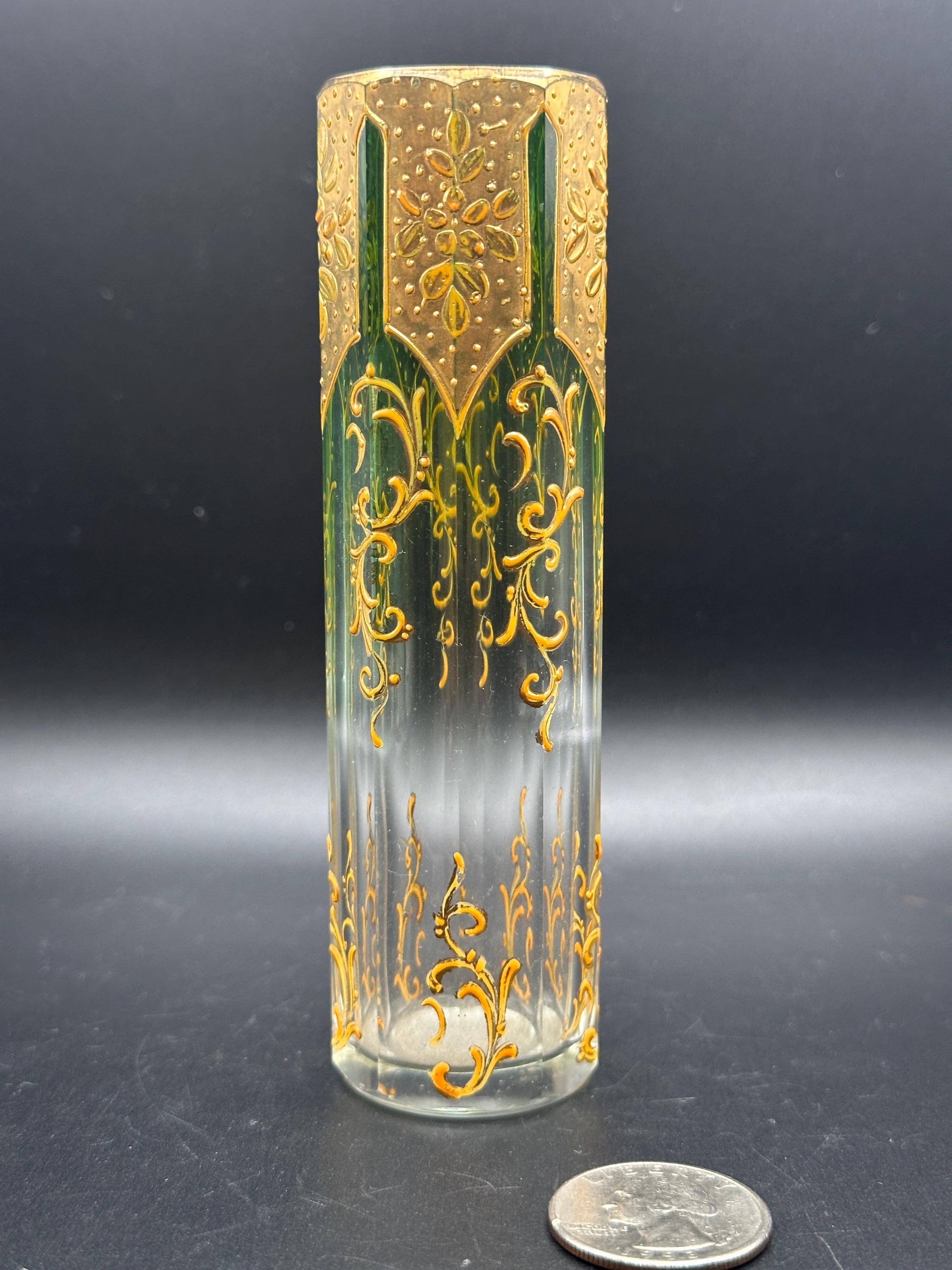 Moser Gold Vase - Etsy