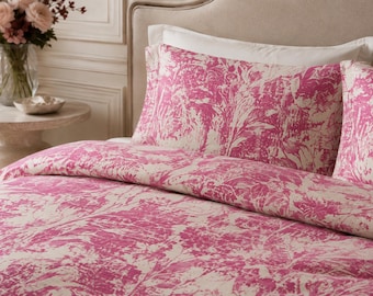 Vintage Floral Print Duvet Cover