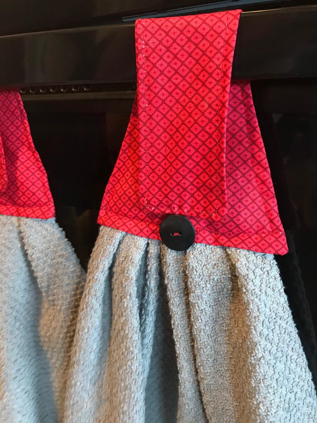 Hanging Dish Towels Red Diamond Etsy