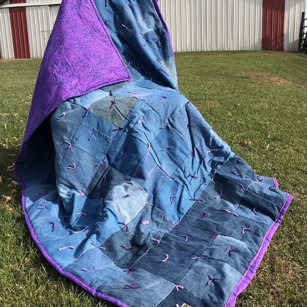 Blue Jean Quilt Etsy