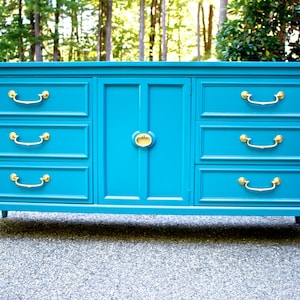 SOLD High Gloss Custom Lacquered Vintage Dresser