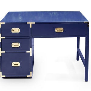 SOLD- High Gloss Campaign Desk - Lacquer in Any Color