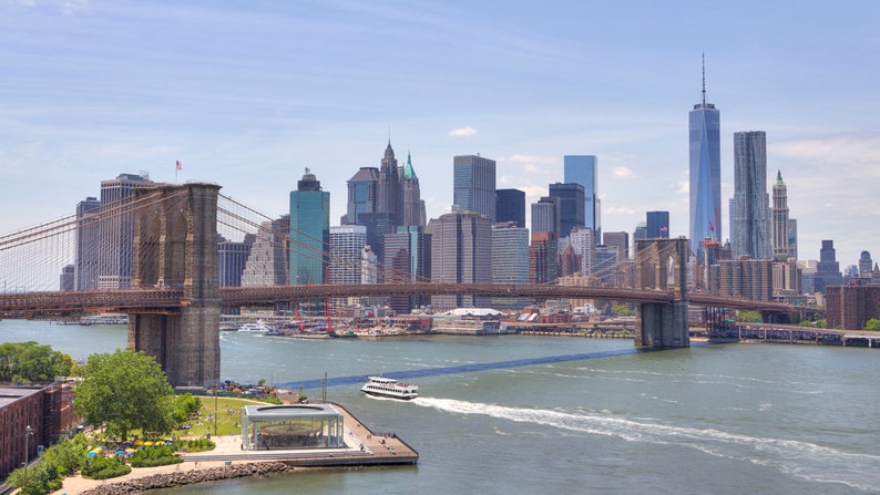 NYC Skyline Photograph New York City Panorama Landscape | Etsy