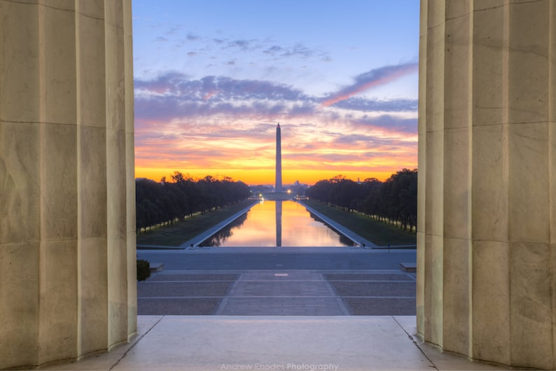 Jefferson Memorial Print Tidal Basin Sunrise National Mall Landscape Photography Washington DC Photography Capitol