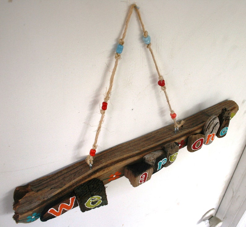 Driftwood We Are One Driftwood ArtAnniversary Gift, Valentine's Day Gift Made to Order image 4