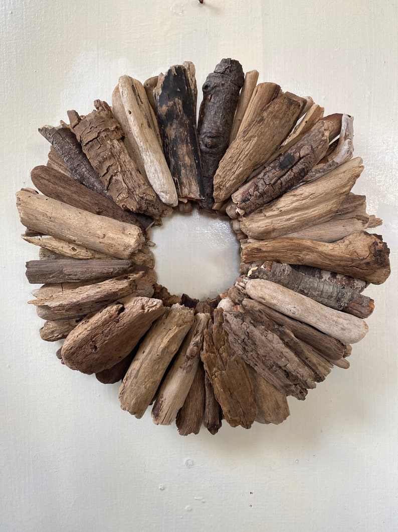 Driftwood Wreath, Rustic Home Decor, Beach Home Decor MADE TO ORDER door decor peacelovedriftwood, housewarming gift, beach wreath. Home. image 5