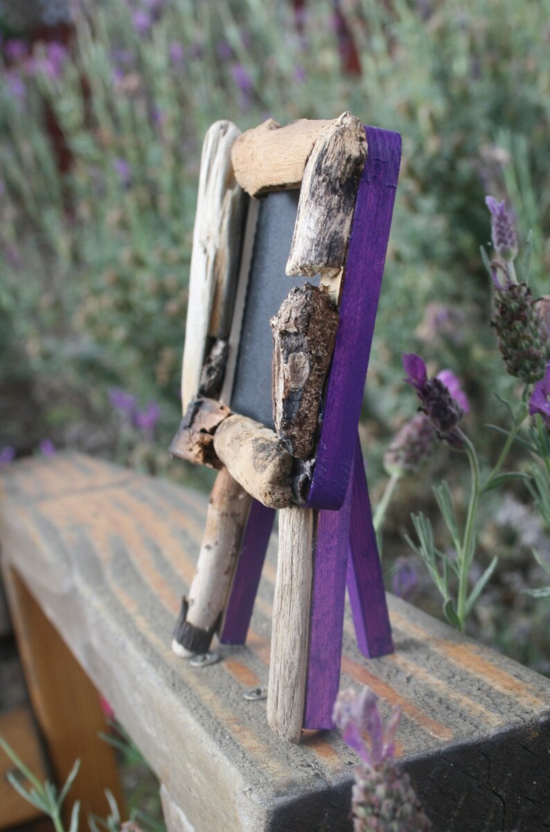 Driftwood Chalkboard Easel Wedding Table Number Message Etsy