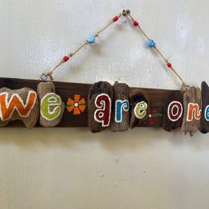 Driftwood We Are One Driftwood ArtAnniversary Gift, Valentine's Day Gift Made to Order image 6