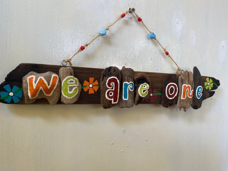 Driftwood We Are One Driftwood ArtAnniversary Gift, Valentine's Day Gift Made to Order image 6