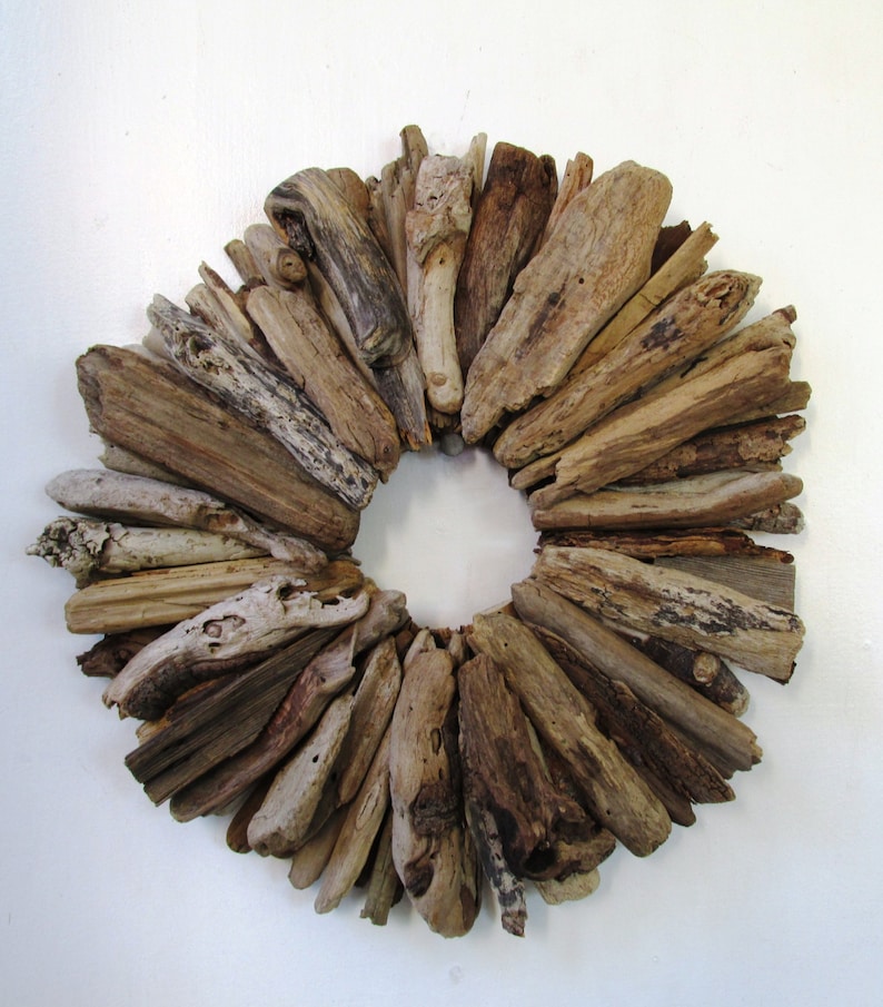 Driftwood Wreath, Rustic Home Decor, Beach Home Decor MADE TO ORDER door decor peacelovedriftwood, housewarming gift, beach wreath. Home. image 2