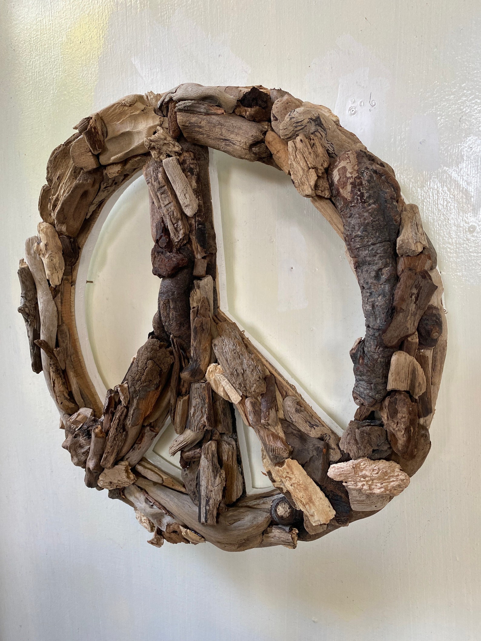 PEACE SIGN Driftwood Art. Garden Signs. Garden Driftwood. - Etsy
