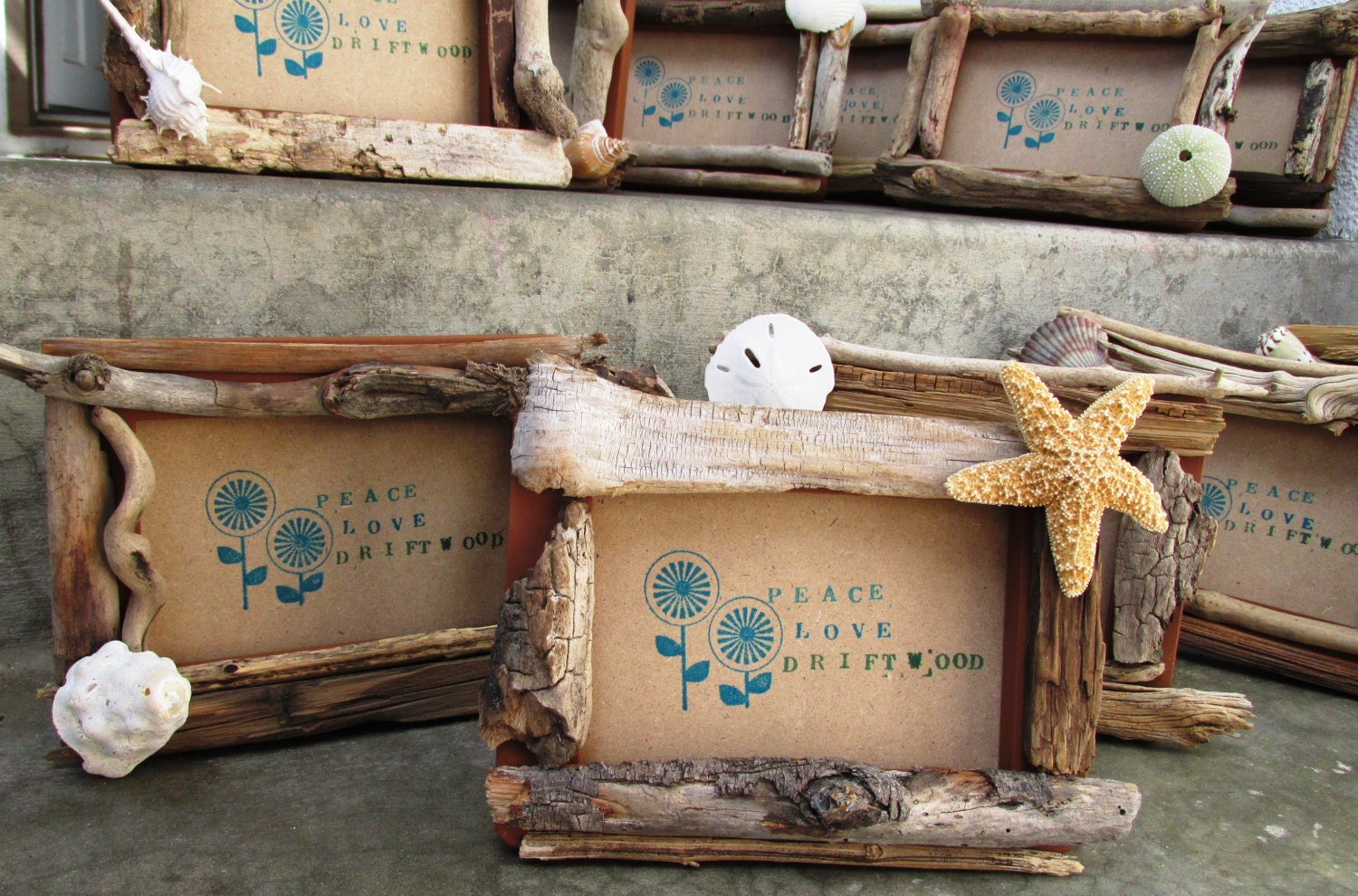 Set of Three Driftwood Frames made to Orderselect Color Etsy