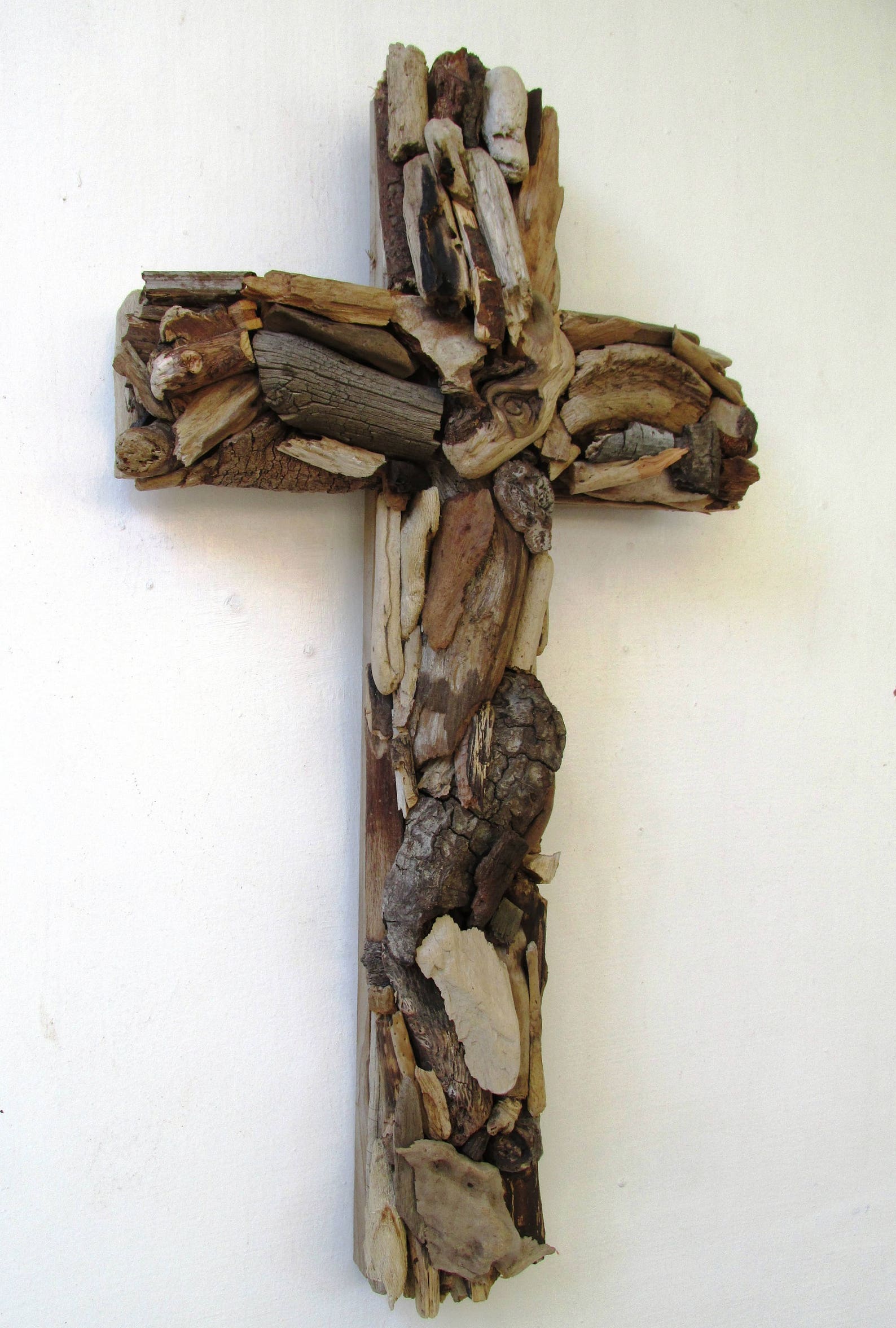 Driftwood Large Handmade Driftwood Cross Rustic Beach Home Etsy Canada