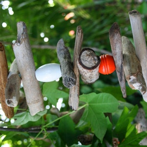 Driftwood and Wooden Bead Garland READY TO SHIP Decoration, Vacation home image 3