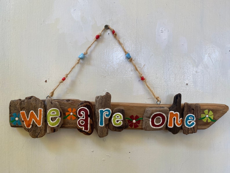 Driftwood We Are One Driftwood ArtAnniversary Gift, Valentine's Day Gift Made to Order image 9